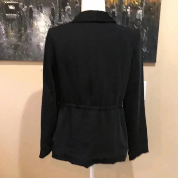 Forever 21 Draw String Single Hidden Button Fitted Blazer w/Padded Shoulder-M - Picture 3 of 7